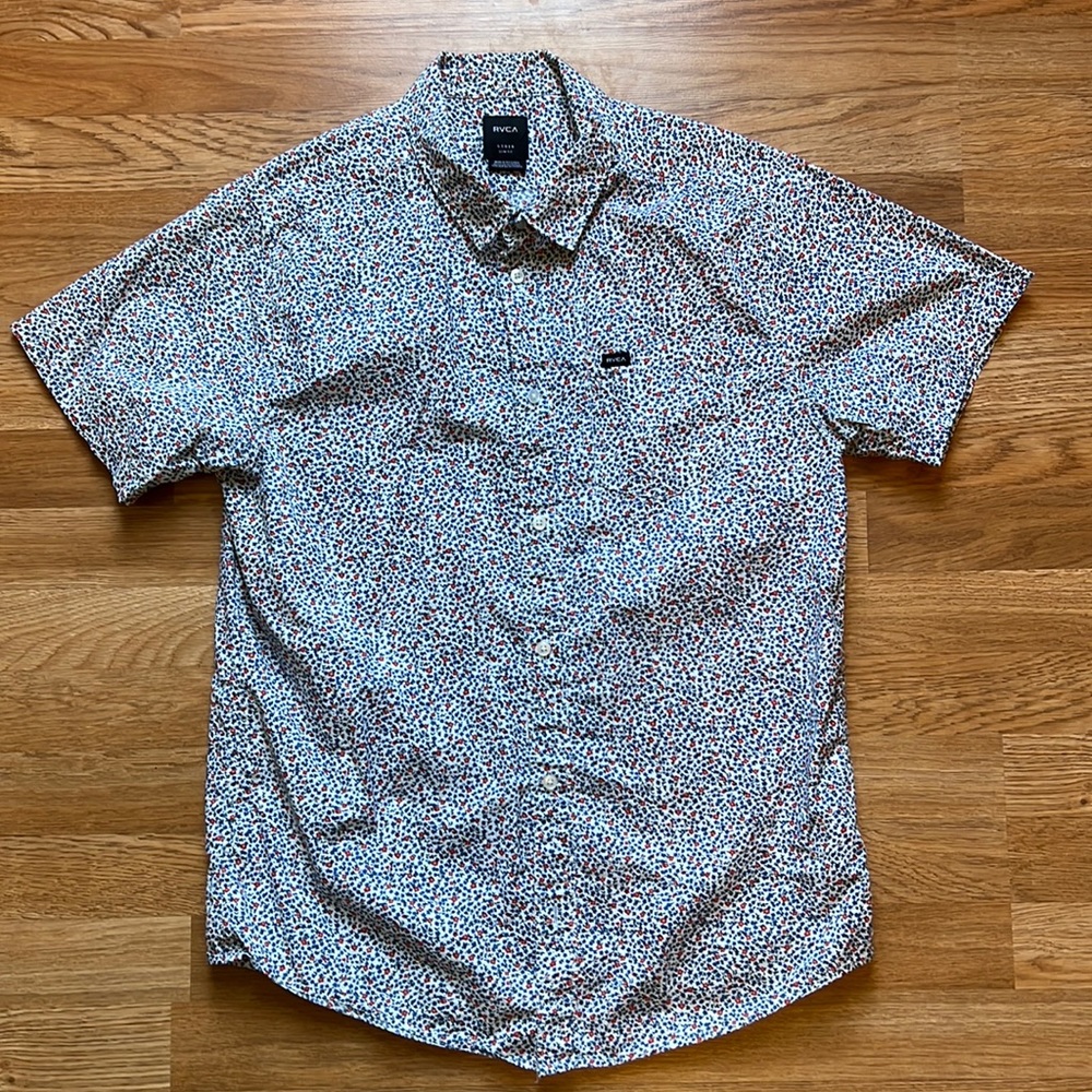 RVCA short sleeve button up - small floral pattern